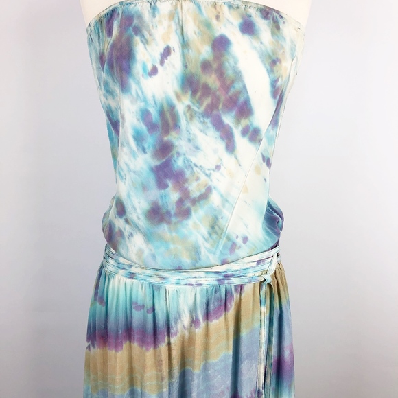 Gypsy 05 Dresses & Skirts - Gypsy 05 100% Silk Tie Dye Strapless Maxi Dress